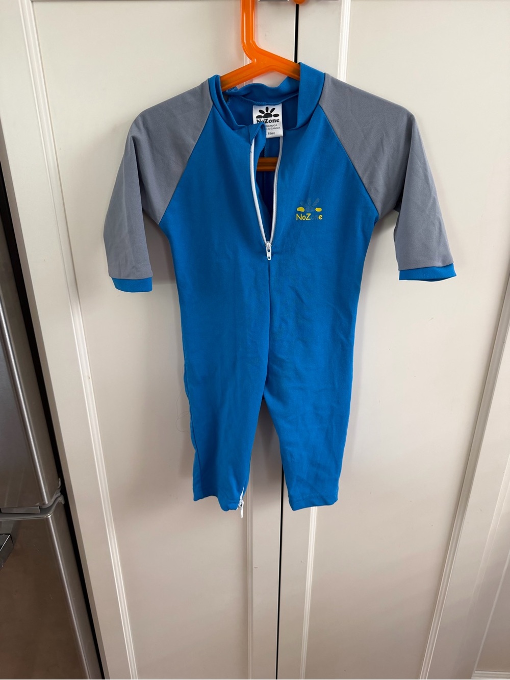 NoZone 12-18m Kids Blue & Gray One-Piece Swimsuit